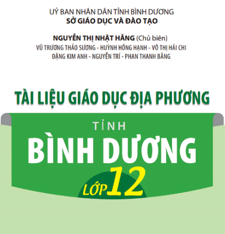 Tài liệu Giáo dục địa phương lớp 12 tỉnh Bình Dương