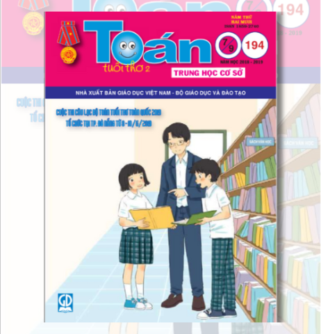 Tạp chí Toán Tuổi Thơ 2 số 194 năm 2018 - 2019