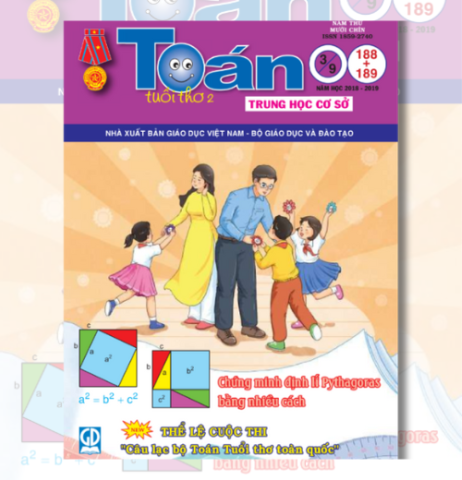 Tạp chí Toán Tuổi Thơ 2 số 188 & 189 năm 2018 - 2019