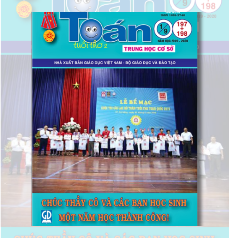 Tạp chí Toán tuổi thơ 2 số 197+198 năm 2019 - 2020